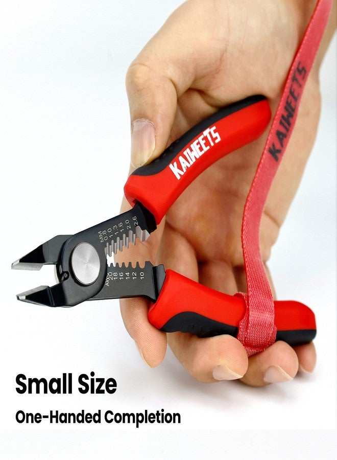 KAIWEETS Wire Cutters 6-Inch Flush Pliers With Supplementary Stripping, Cutting Pliers, Handy And Slim Diagonal Cutters, Sharp Snip, Multicolor - Image 2